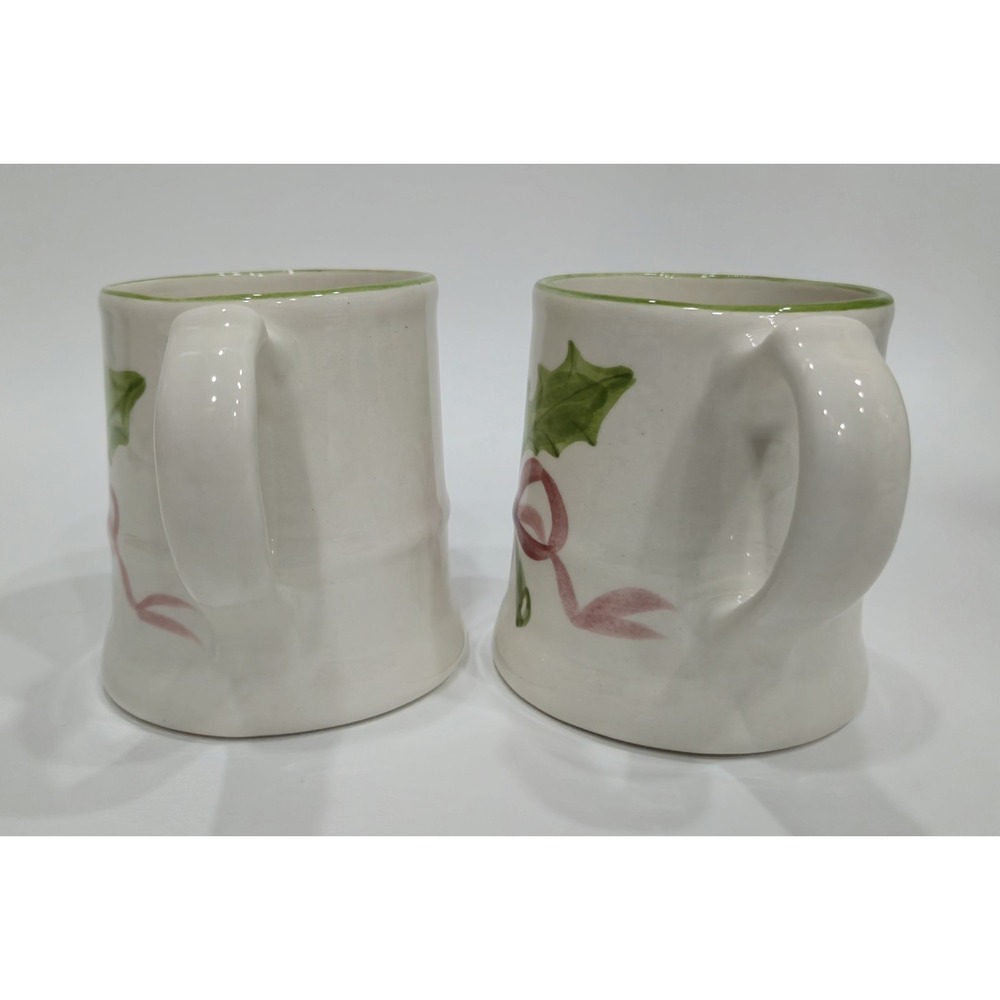 Los Angeles Pottery Holly Tankard Mugs | Set Of 2 | 3985103 | Laurie Gates